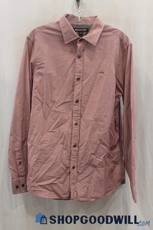 Michael Kors Men's Dusty Rose Button Up Shirt SZ M