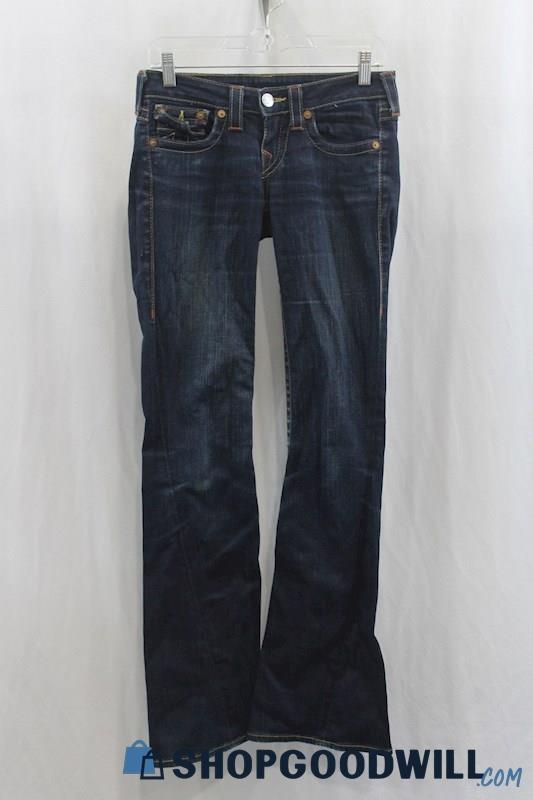 True Religion Women's Dark Blue Bootcut Jean SZ 26