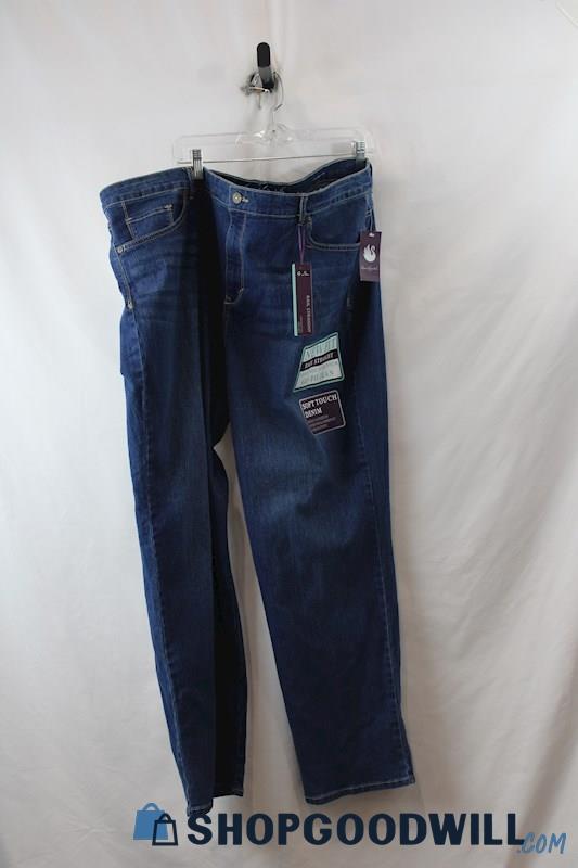 NWT Gloria Vanderbilt Women's Blue Straight Jeans sz 24 Short