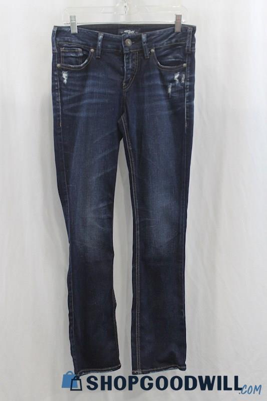 Silver Jeans Women's Dark Blue Slim Bootcut Jean SZ 27x31