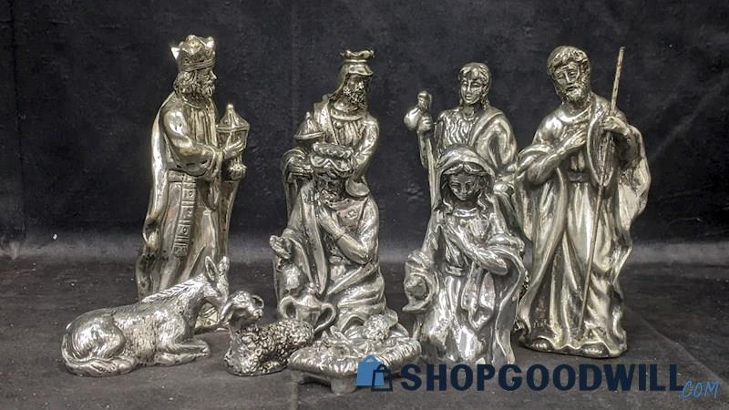 International Silver Company Silver-Plated Religious Nativity Scene Figurines