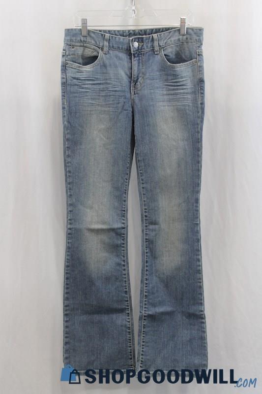 Calvin Klein Womens Blue Washed Bootcut Jeans Sz 6
