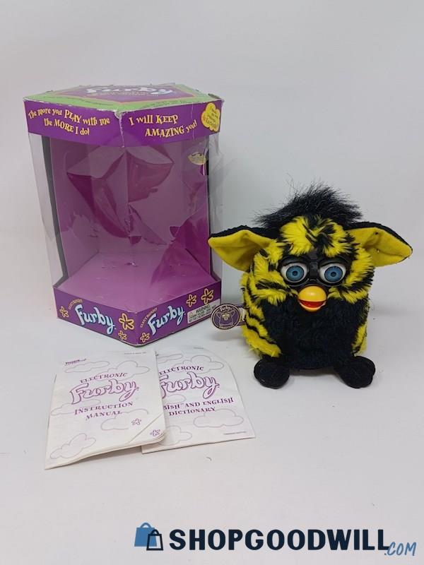 Vintage Bumble Bee Furby Interactive Pet Tiger Electronics 1999 IOB WORKS!