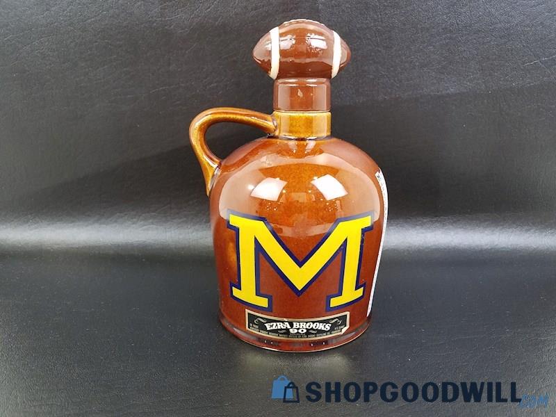 1974 Heritage China Michigan vs. Minnesota Little Brown Jug Liquor Decanter