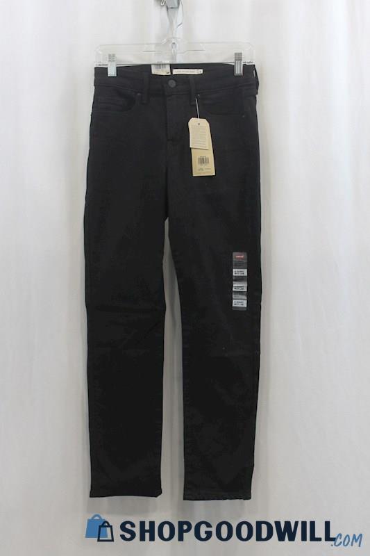 NWT Levi's Women's Black Classic Mid Rise Skinny Jean SZ 4