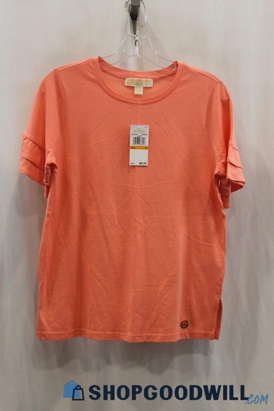 NWT Michael Kors Women's Coral Pullover T-Shirt SZ S