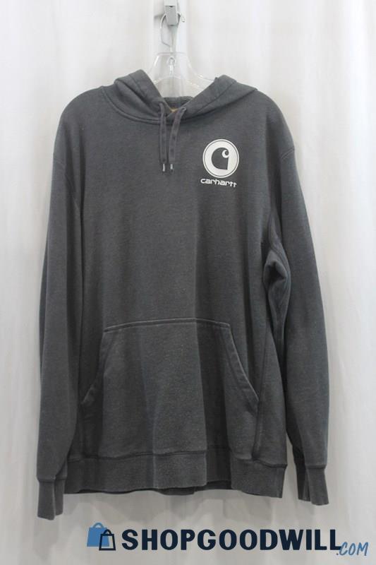 Carhartt Men's Heather Gray Pullover Hoodie SZ XL