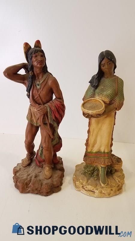 2pc Native American/1st Nations Figurines 14