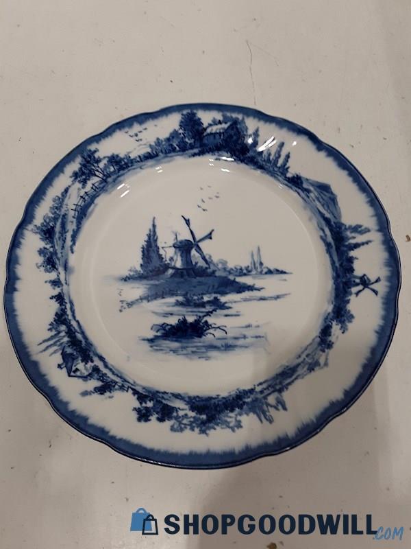 Doulton Norfolk Blue & White Collector Plate 