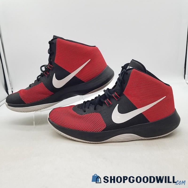 Nike Men's Air Precision Black/Red Mesh Athletic Sneakers Sz 13