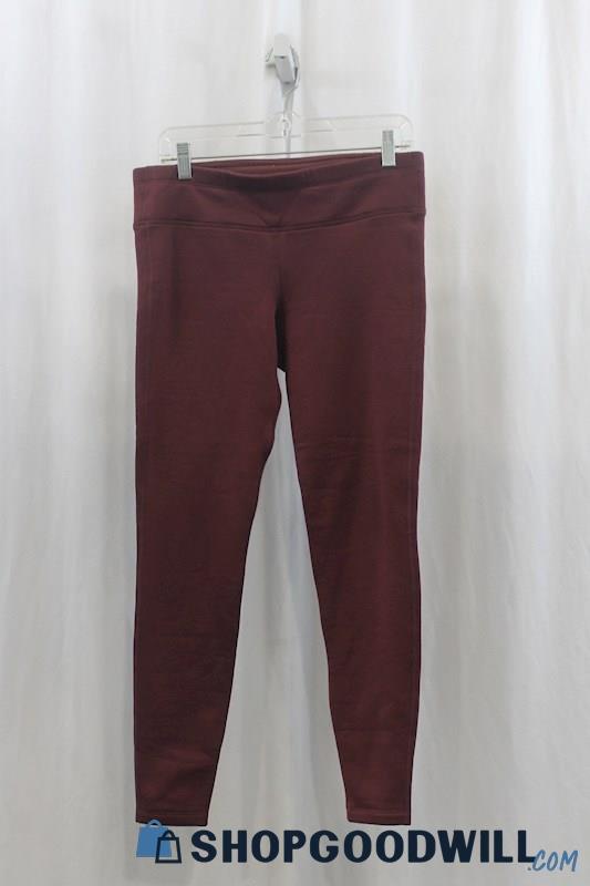 Athleta Womens Burgundy Active Leggings Sz M