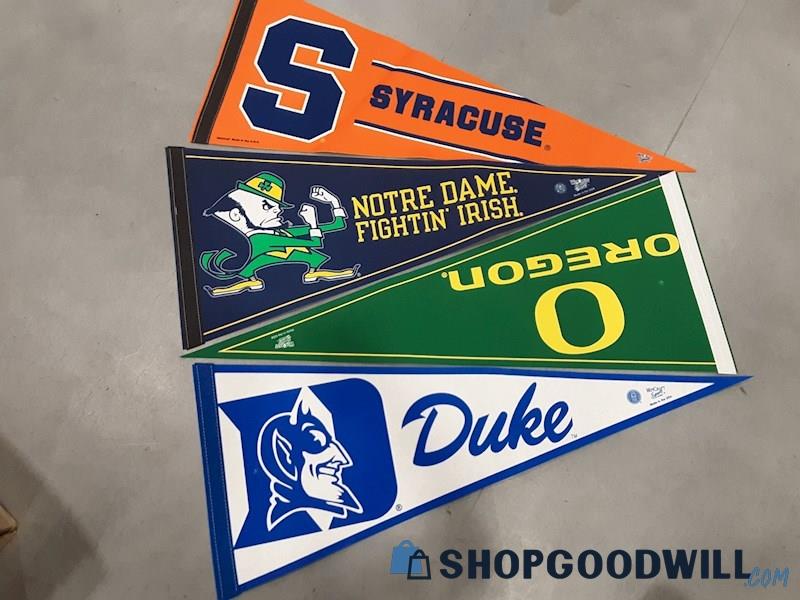 College Football Pennants - Notre Dam/Duke/Syracuse & More 