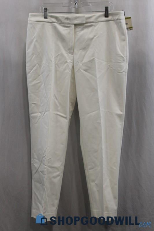 NWT Anne Klein Women's White Chino Pant SZ 14
