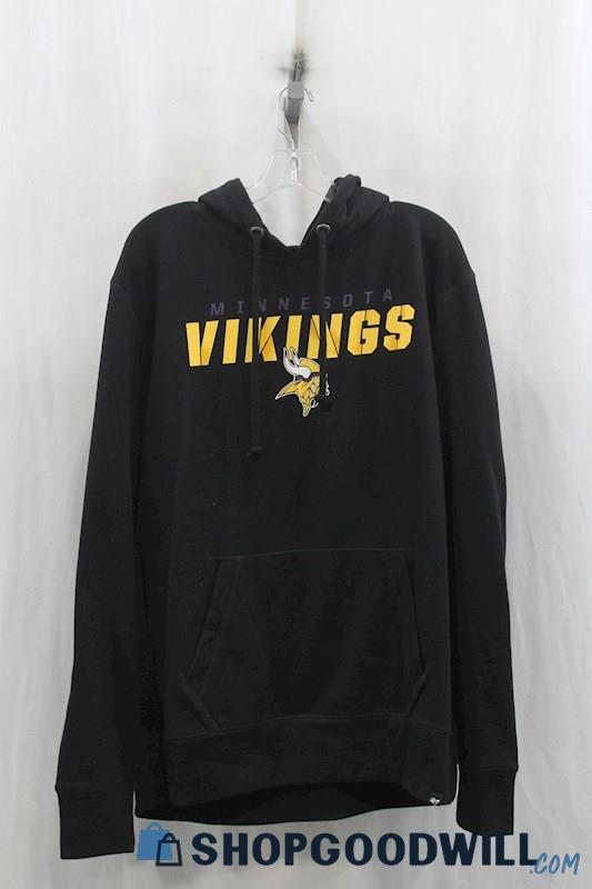 NFL MN Vikings Mens Black/Yellow Hoodie Sz XL