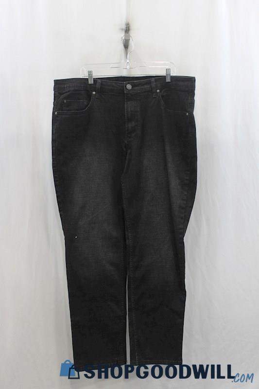 NWT Buffalo David Bitton Mens Black Straight Leg Jeans Sz 40x32