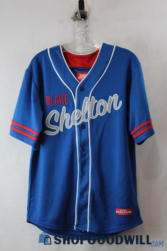 Blake Shelton Men's Blue Baseball #16 Jersey sz S