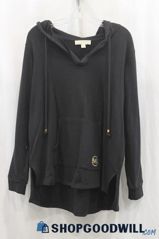 Michael Kors Womens Black Knit Hoodie Sz 1X