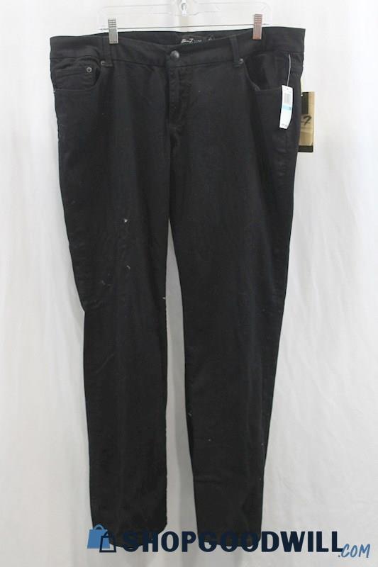 NWT Seven7 Women's Black Bootcut Jean SZ 20