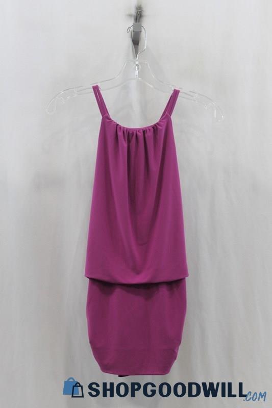 White House Black Market Womens Purple Halter Tank Sz S