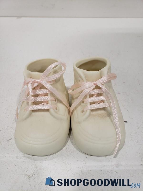 Ceramic Baby Shoes Ribbon Shoe Laces