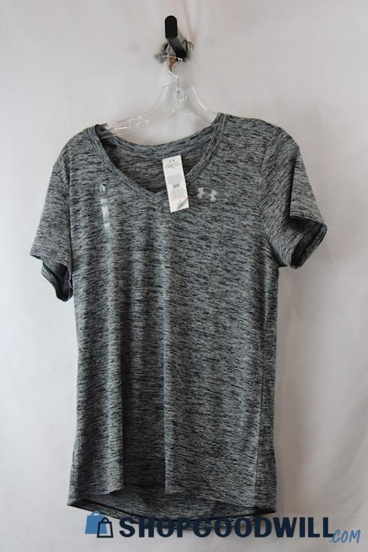 NWT Under Armour Woman's Gray Shirt sz L