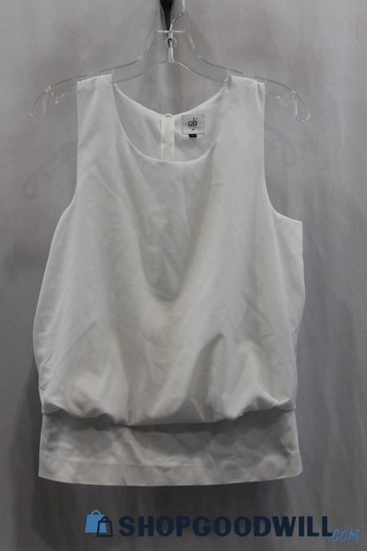 Cabi Women's White Tank Shirt SZ M