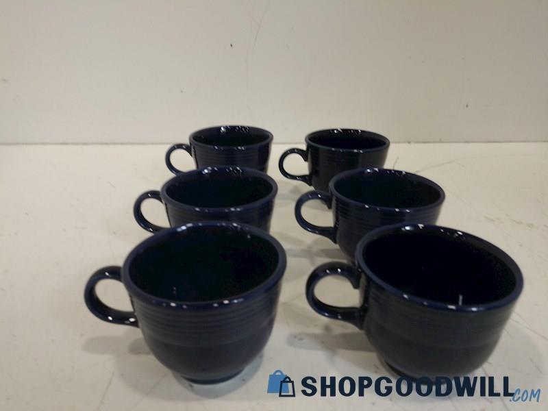 6PC Coffee/Tea Mugs Cups Navy Midnight Blues Kitchenware Decor