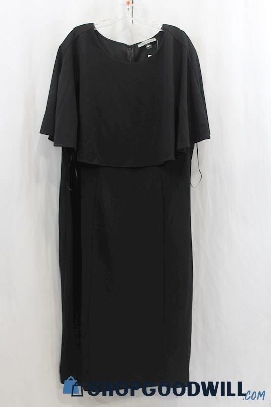 NWT Danny & Nicole Women's Black Blouse Maxi Dress SZ 24W