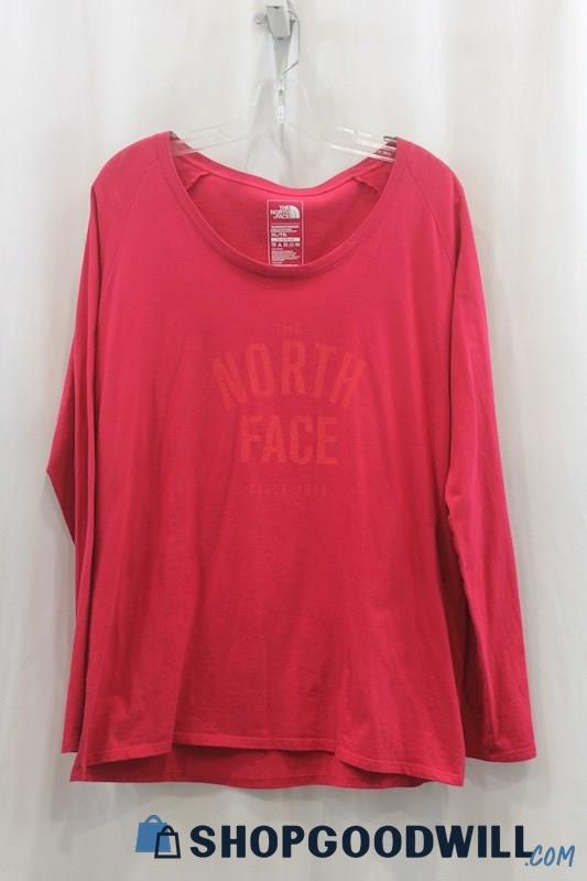 The North Face Women's Hot Pink Long Sleeve Shirt SZ XL
