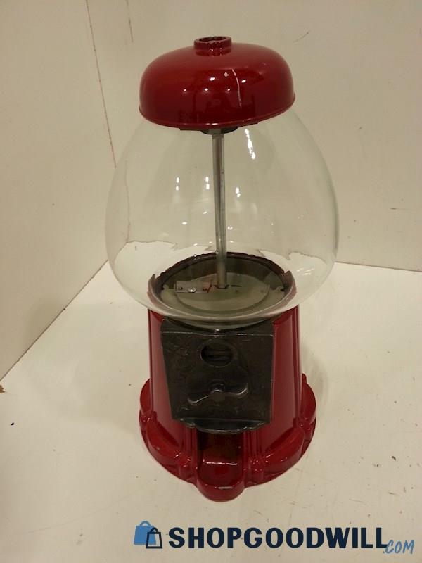 Carousel Industries Red Gumball Candy Dispensing Machine Untested