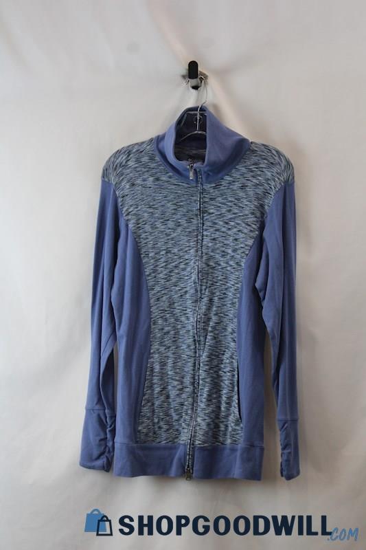 Columbia Women's Dusty Blue Heather Full Zip Sweatshirt sz L