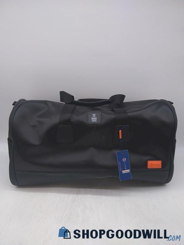 Stitch Ultimate Golf Black Faux Leather Garment Duffle Handbag Purse 