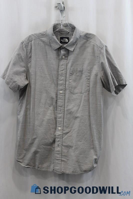 The North Face Men's Gray Button Up Shirt SZ L