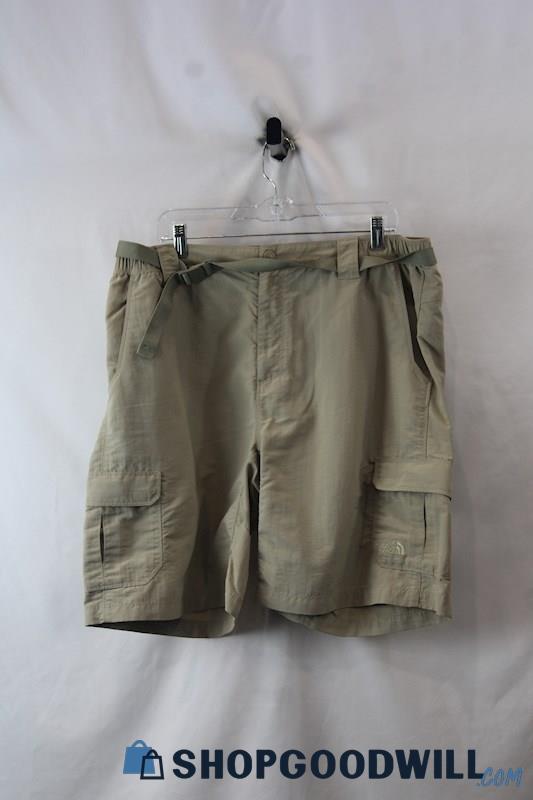 The North Face Men's Beige Cargo Shorts with Belt sz XL