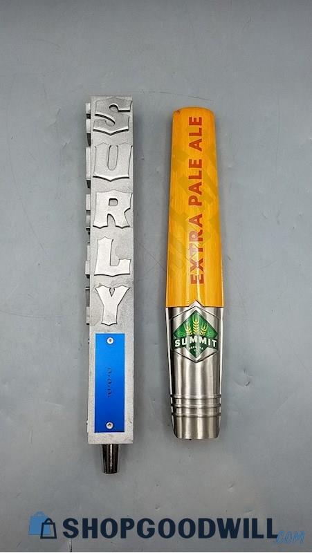  2ct Beer Tap Handles Summit Extra Pale Ale & Surly 