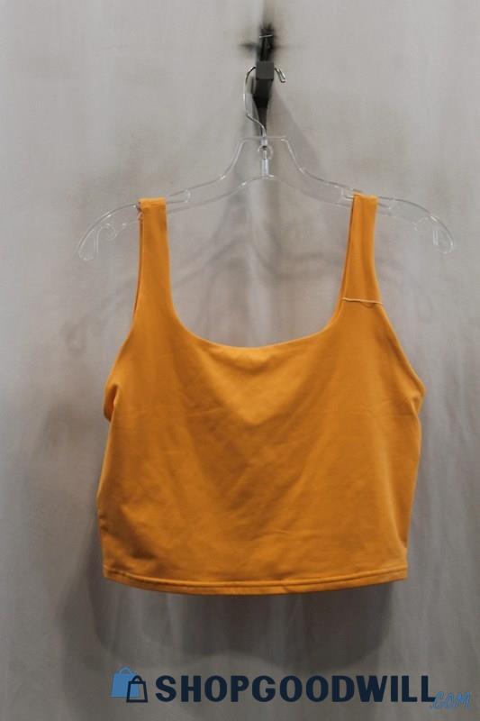 NWT Reo Ria Womens Golden Yellow Crop Tank Sz L