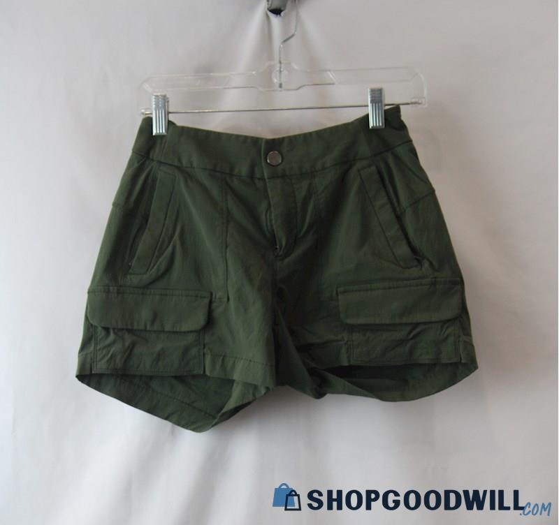 Athleta Woman's Green Cargo Shorts sz S