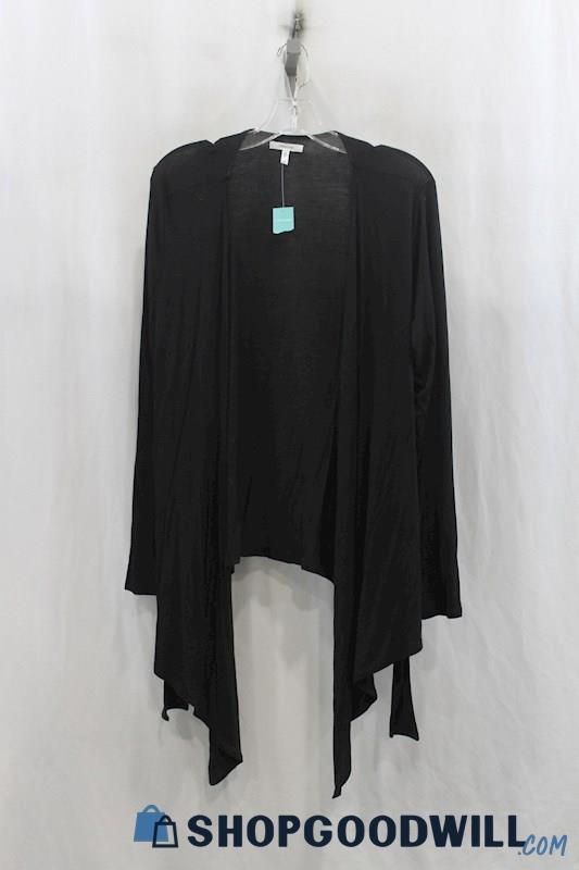 NWT Maurices Womens Black Waterfall Cardigan Sz M