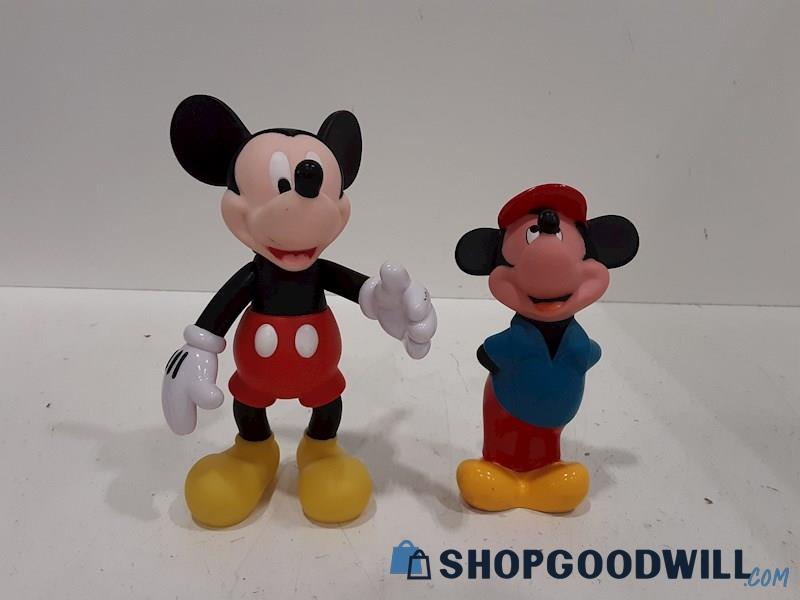 2 PC Mickey Mouse Figurines W548-1034-6-13260 FAC-023193-20063 UNBRANDED