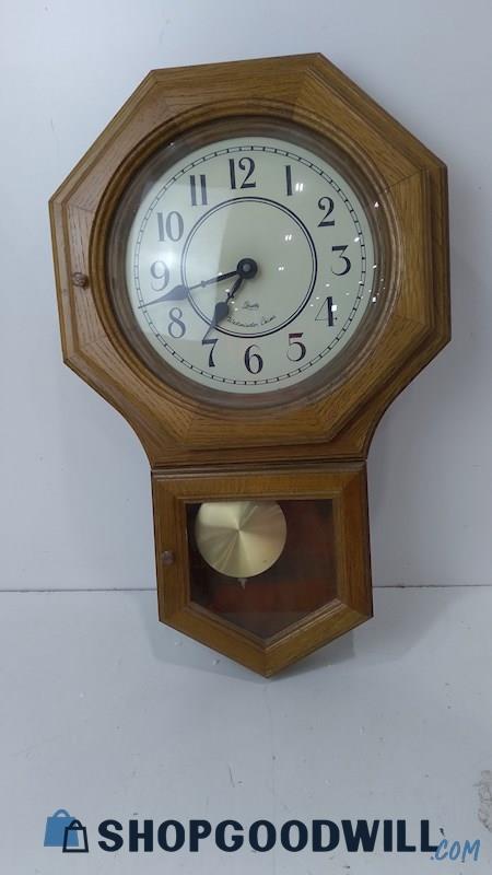 Quartz Westminster Chime Wooden Wall Clock  