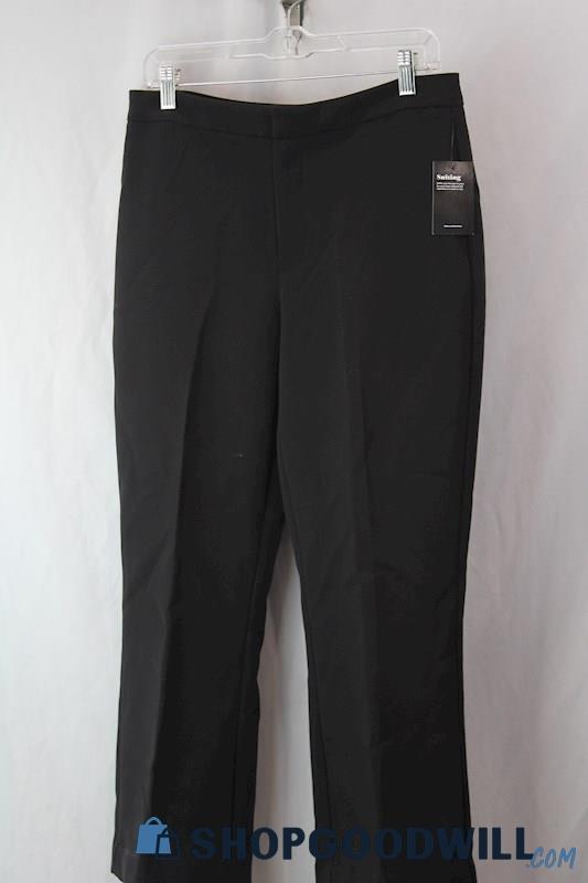 NWT Nine West Women's Black Kick Flare Dress Pants Sz 10 