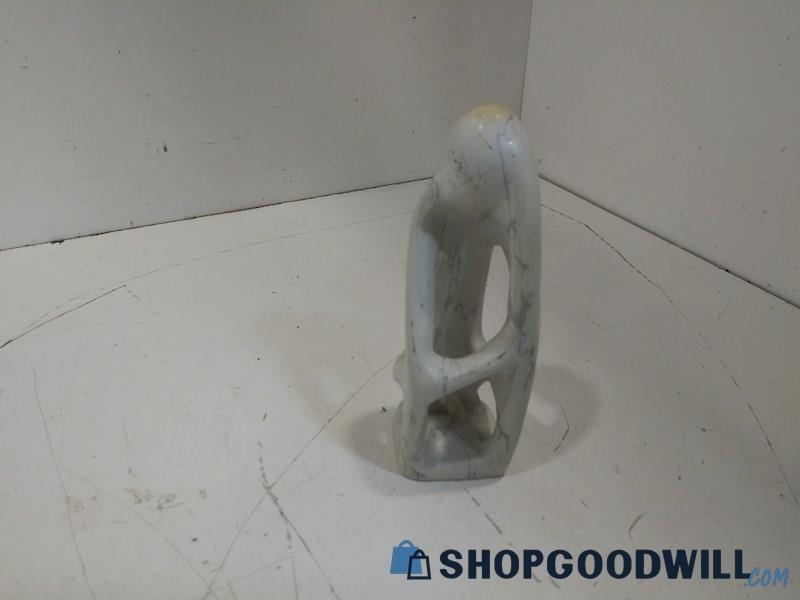 Carved Statue Thinking Man Sculpture Stone Marble Decor