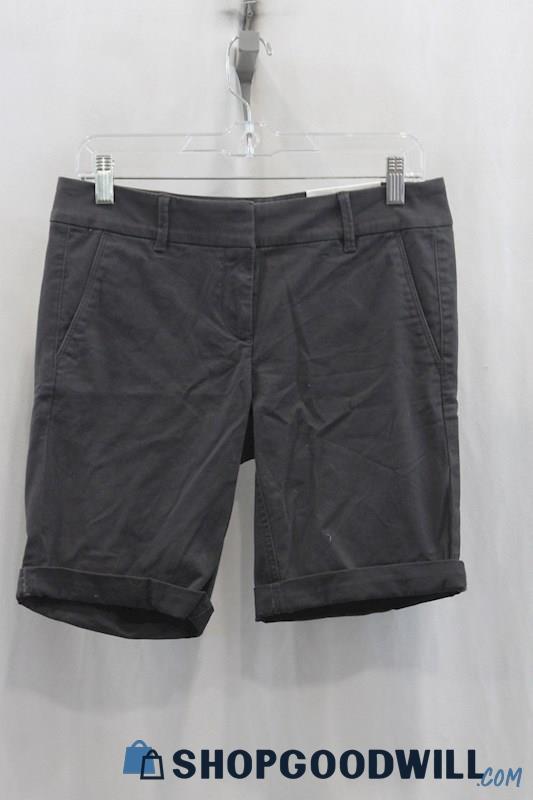 NWT Loft Women's Black Bermuda Shorts SZ 4P