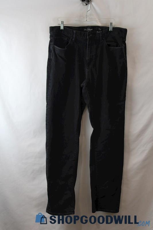 Lucky Brand Men's Black Relaxed Straight Jeans sz 36x34