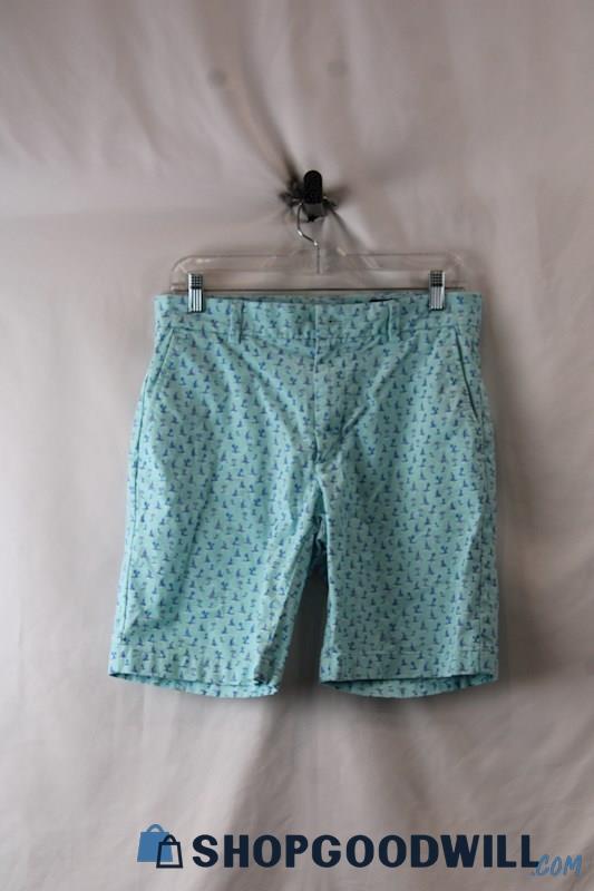 Vineyard Vines Men's Blue Beach Graphic Bermuda Shorts sz 30