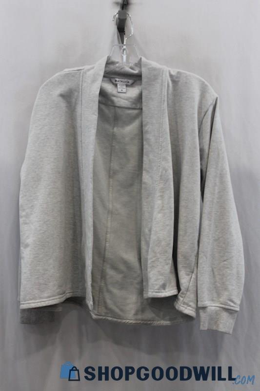 Athleta Womens Heather Gray Open Cardigan Sz M