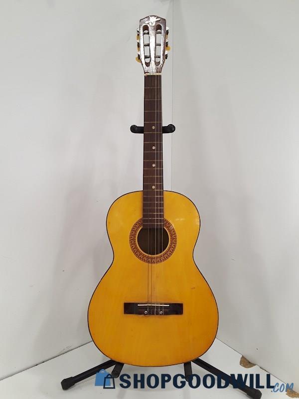 VTG Kingston Parlor Size Classical Acoustic Guitar Natural 