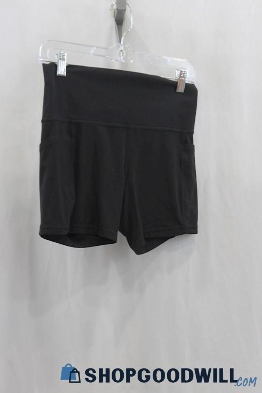 Athleta Womens Black Biker Shorts Sz M