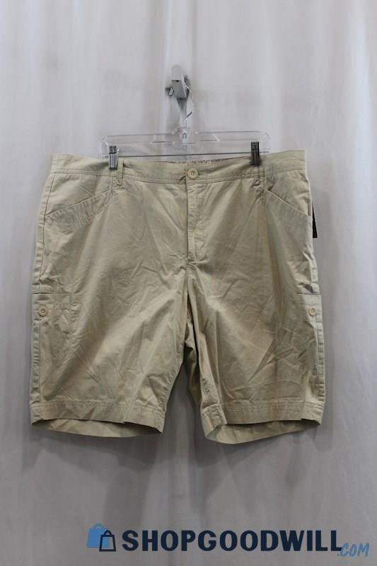 NWT Eddie Bauer Women's Beige Chino Short SZ 20