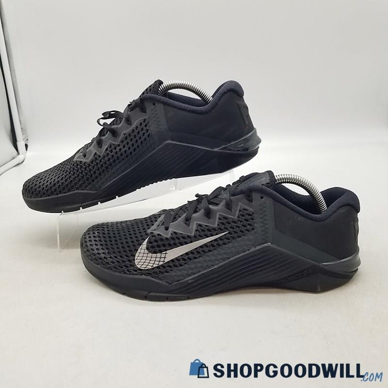 Nike Men's Metcon 6 Black Mesh Athletic Sneakers Sz 9